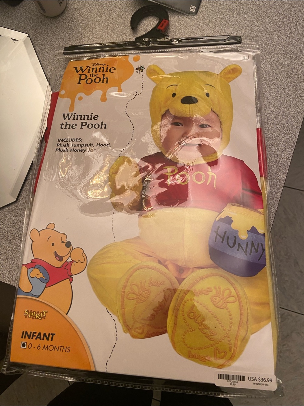 Disney Winnie the Pooh Infant Costume - Yellow & Red